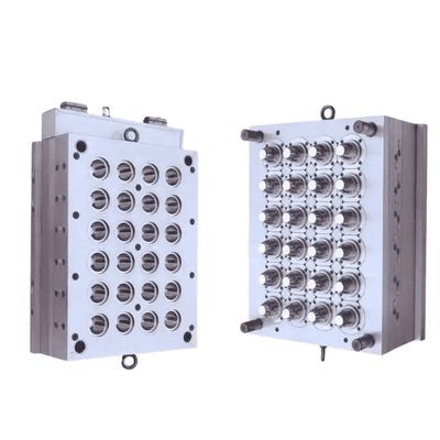 Καλούπι πολλαπλών κοιλοτήτων με θερμό δρομέα για την κατασκευή πλαστικών πωμάτων